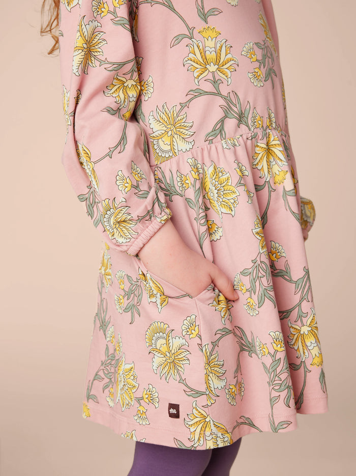 Blouson Sleeve Pocket Dress