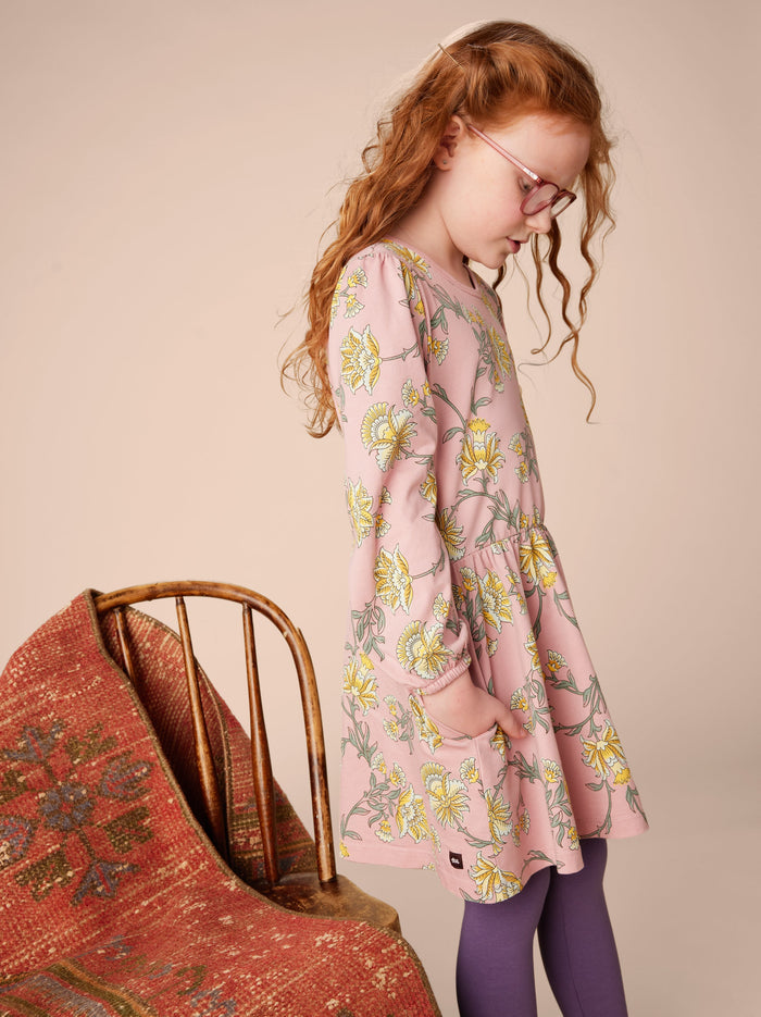 Blouson Sleeve Pocket Dress