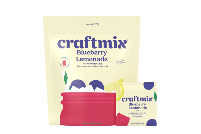 Blueberry Lemonade & Cocktail Mixer - 12 Servings Multipack