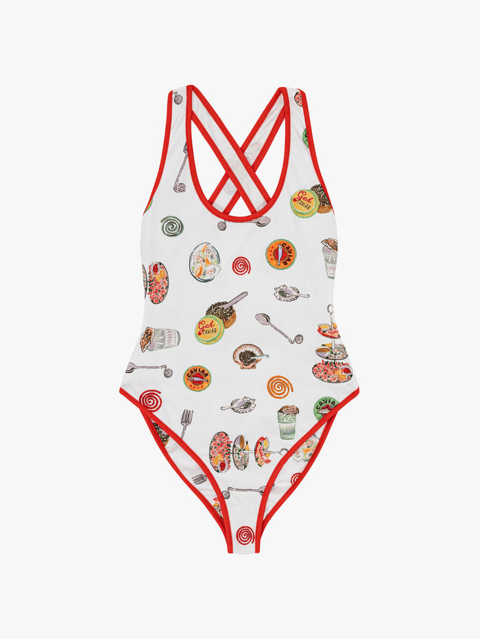 Lisa Says Gah - Bo One Piece - Caviar Dreams White -