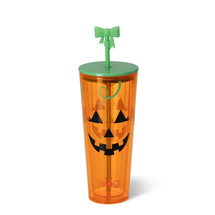 Boo Crew Pumpkin Plastic Tumbler (24oz)