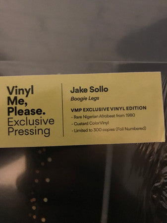 Boogie Legs (Custard Vinyl 2020 Numbered Vinyl)