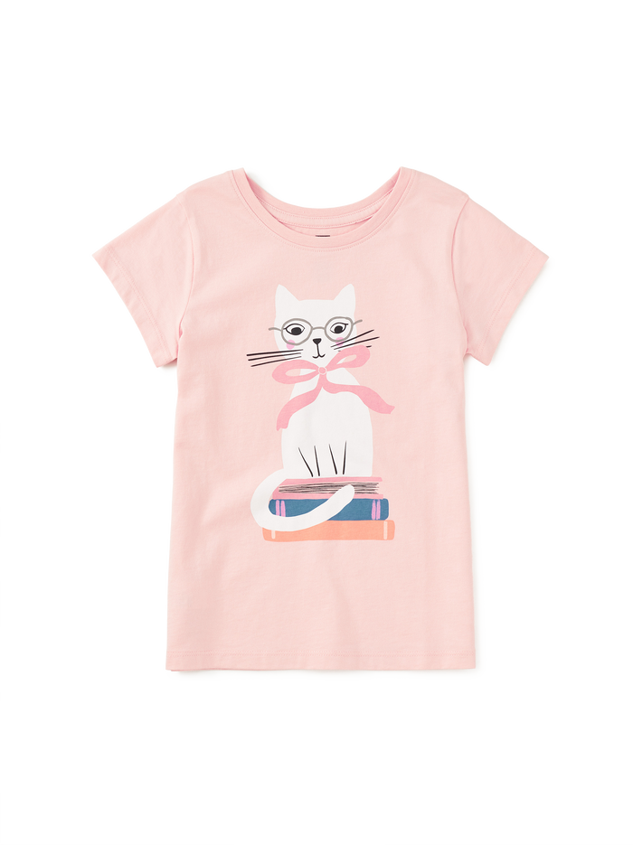 Book Cat Graphic Tee