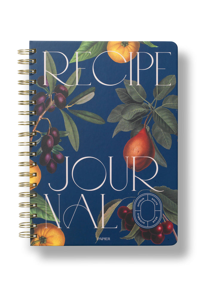 Papier - Botanical Spiral Recipe Journal -