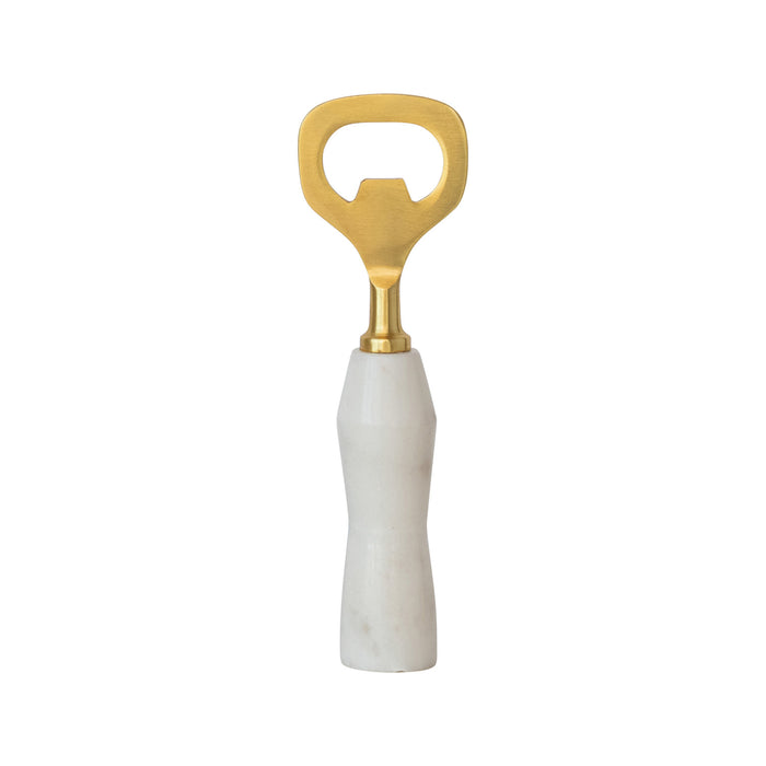 Creative Co. - Bottle Opener - Stainless Steel and Marble -