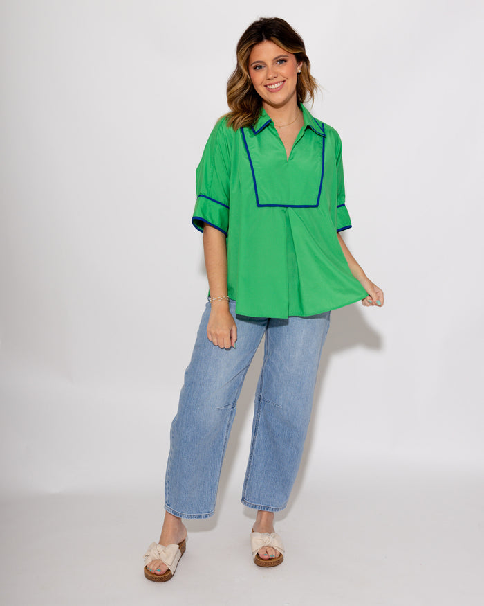 Breezy Sailor Collar Top