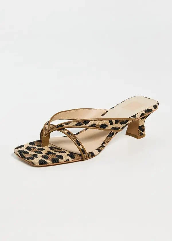 Dolce Vita - Brevel Heels - Leopard Raffia -