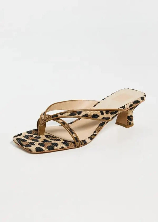 Dolce Vita - Brevel Heels - Leopard Raffia -