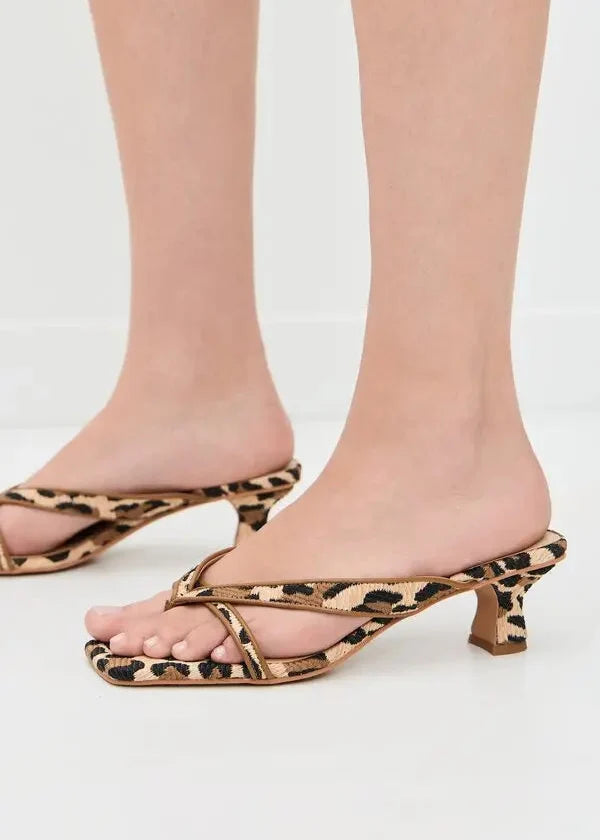 Dolce Vita - Brevel Heels - Leopard Raffia -