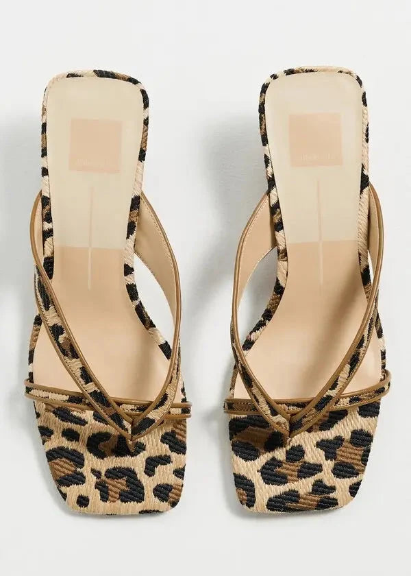 Dolce Vita - Brevel Heels - Leopard Raffia -