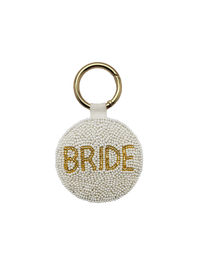 BRIDE BEADED KEYCHAIN