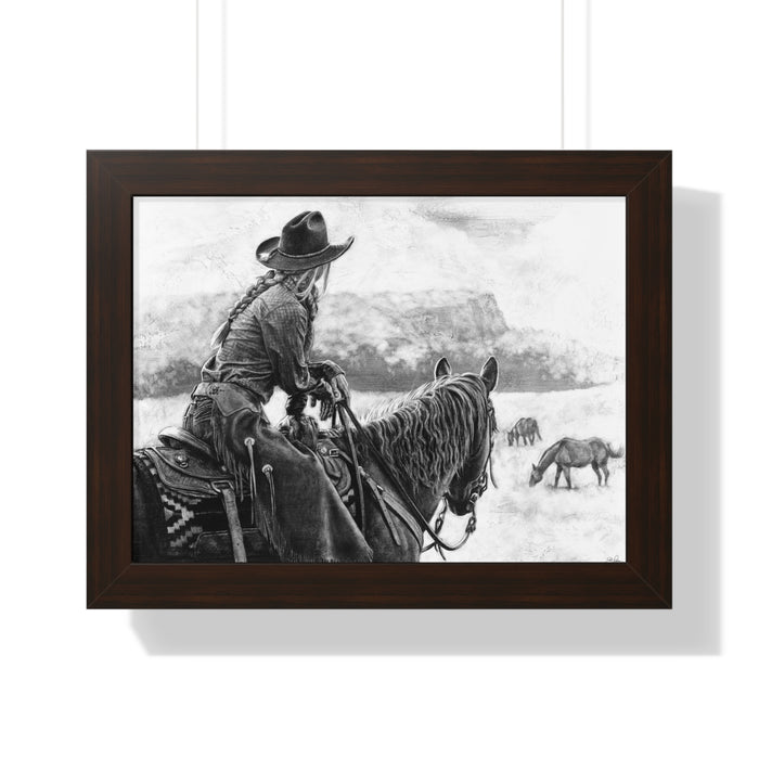 "Bridles and Braids" Framed Paper Print