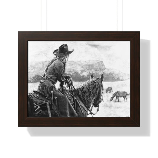"Bridles and Braids" Framed Paper Print
