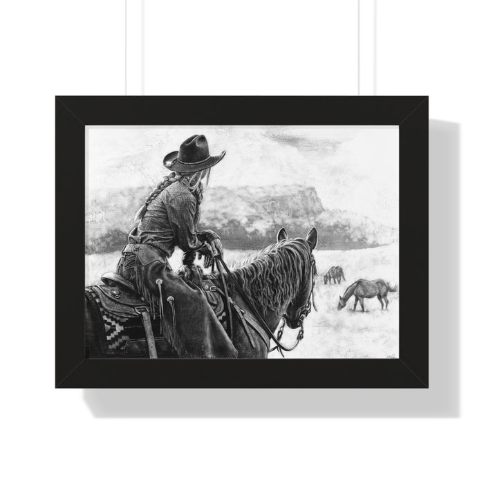 "Bridles and Braids" Framed Paper Print