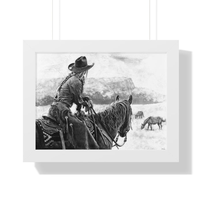 "Bridles and Braids" Framed Paper Print