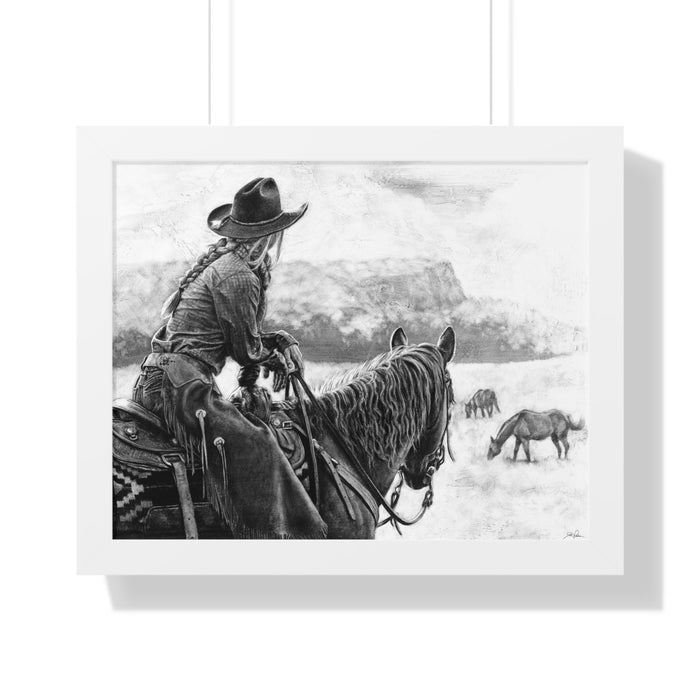 "Bridles and Braids" Framed Paper Print