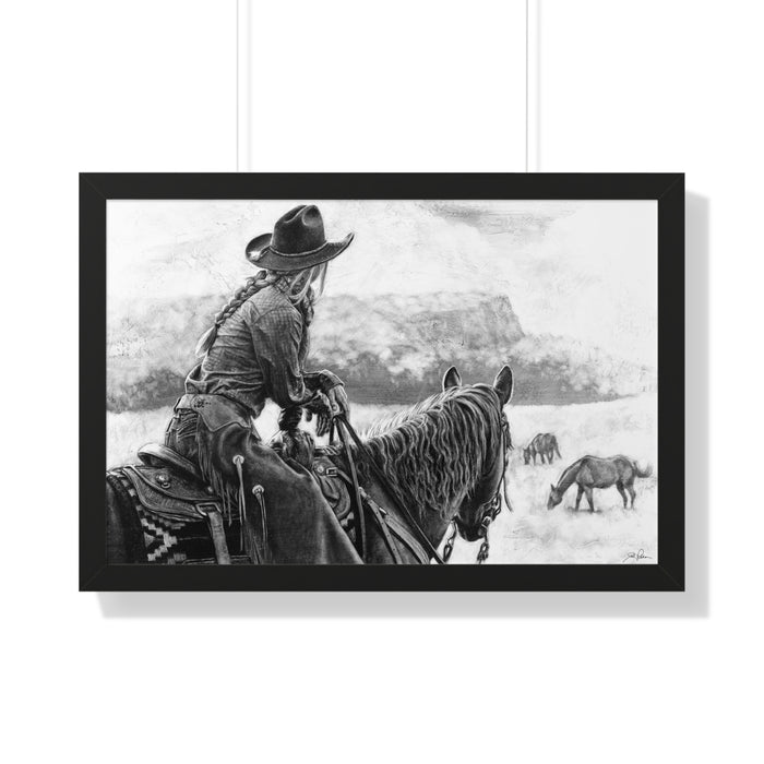 "Bridles and Braids" Framed Paper Print