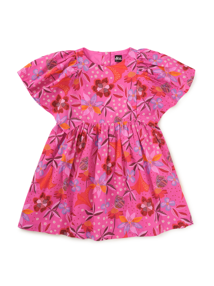 Butterfly Sleeve Twirl Dress