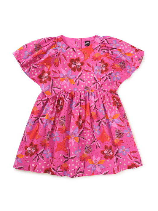 Butterfly Sleeve Twirl Dress