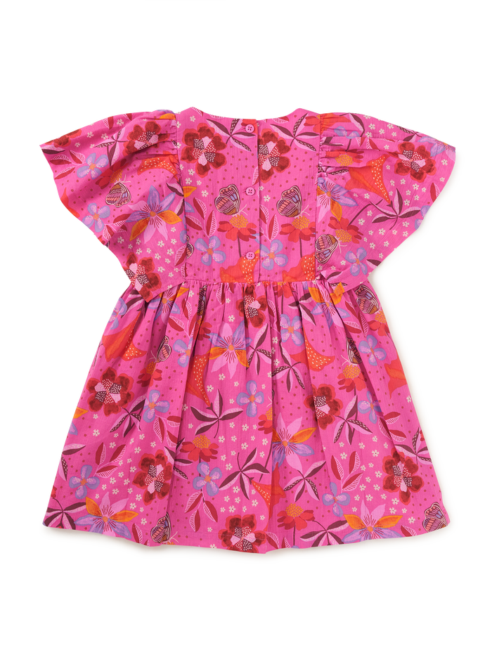Butterfly Sleeve Twirl Dress