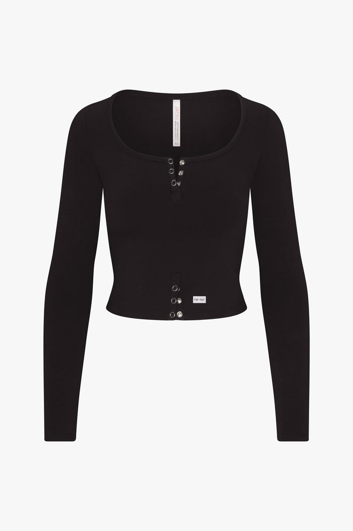 Rat Boi - Butterfly Snap Top - Onyx -