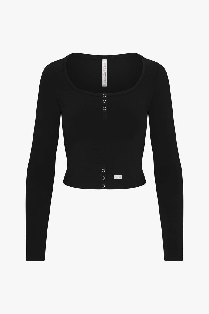 Rat Boi - Butterfly Snap Top - Onyx -