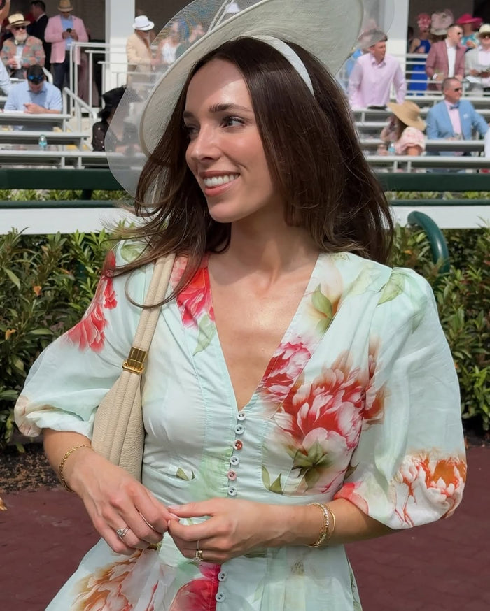 Button down, floral Hariette