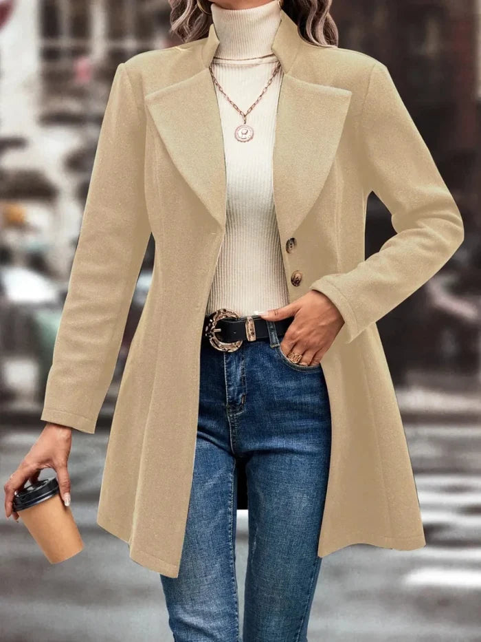 Button Up Longline Coat For Women UK - Allen Fitness | Running Shoes, Leggings & Activewear UK