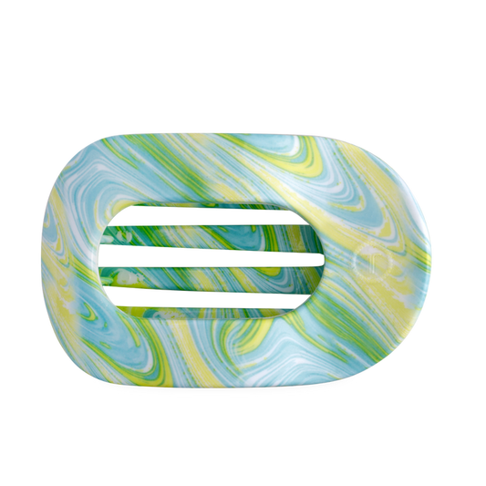 By the Sea Shore | Large | Flat Round Hair Clip