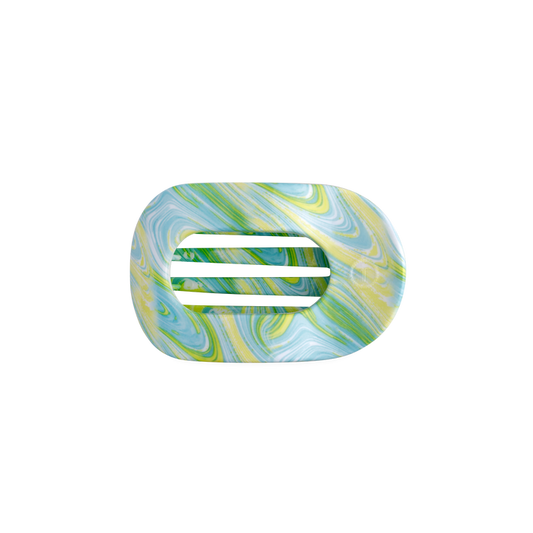 By the Sea Shore | Small | Flat Round Hair Clip