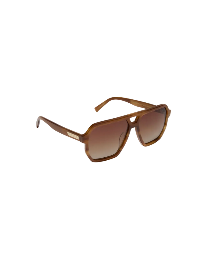 Cameron- Tawny Tortoise Brown + Gradient Polarized Glasses