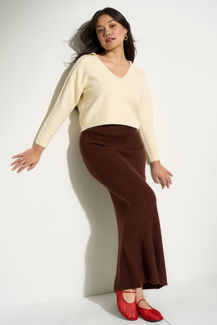 Callahan Knitwear - Camille Knit Pullover - Creme -