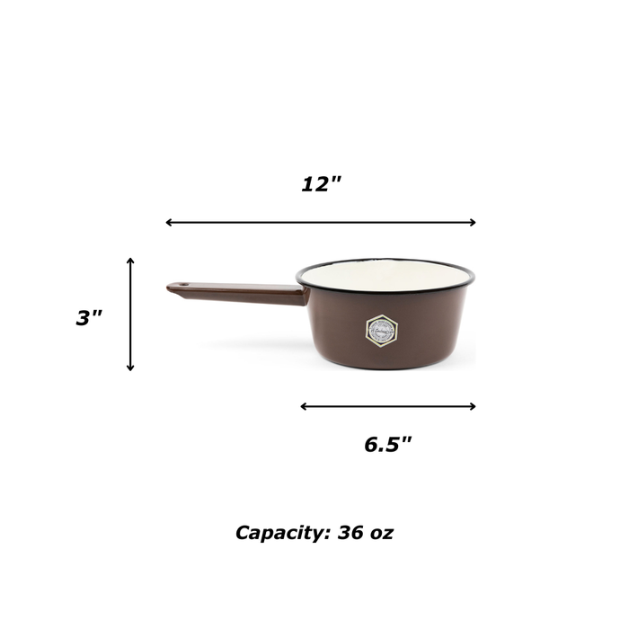 Crow Canyon Home - Camp Wandawega x CCH Sauce Pot - Brown & Cream -