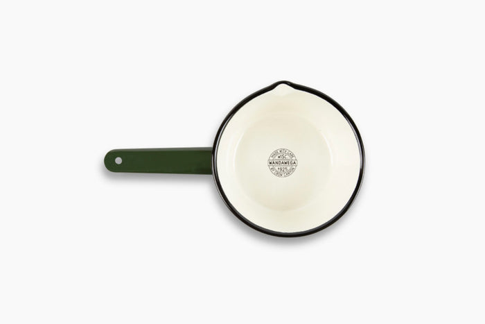 Crow Canyon Home - Camp Wandawega x CCH Sauce Pot - Forest Green & Cream -