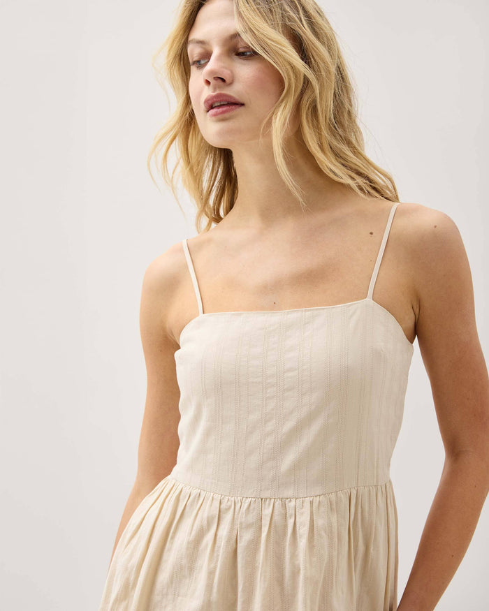 Richer Poorer - Cardiff Mini Dress - Oat Milk -