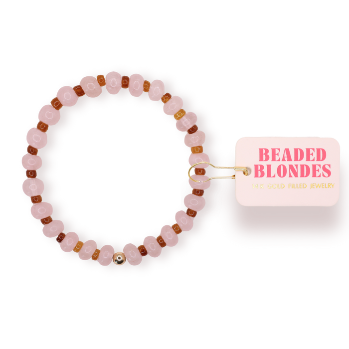 Caroline Bracelet in Pink and Brown