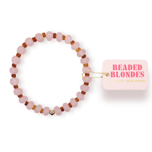 Caroline Bracelet in Pink and Brown