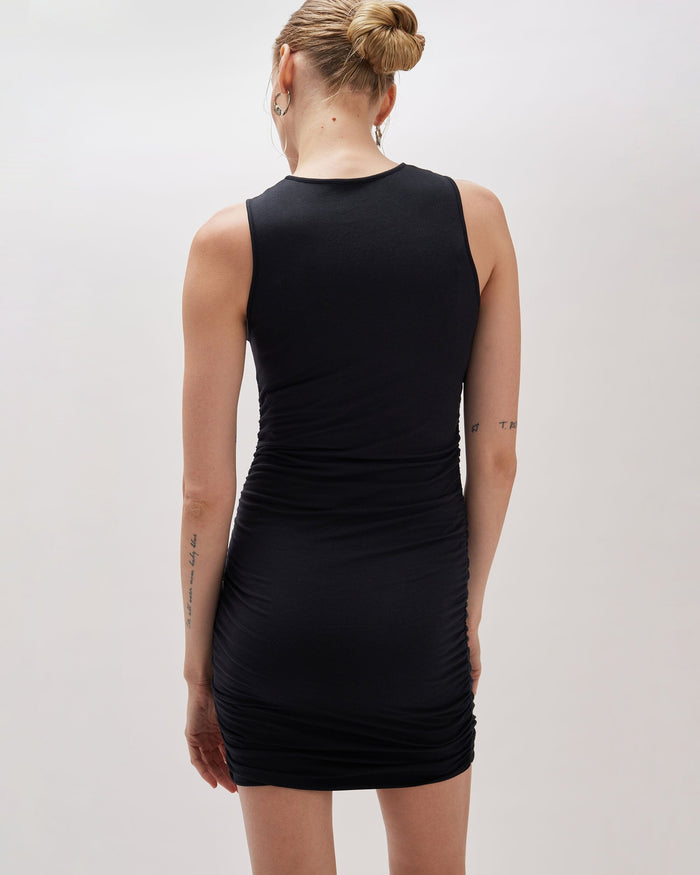 Richer Poorer - Carrie Shirred Mini - Black -