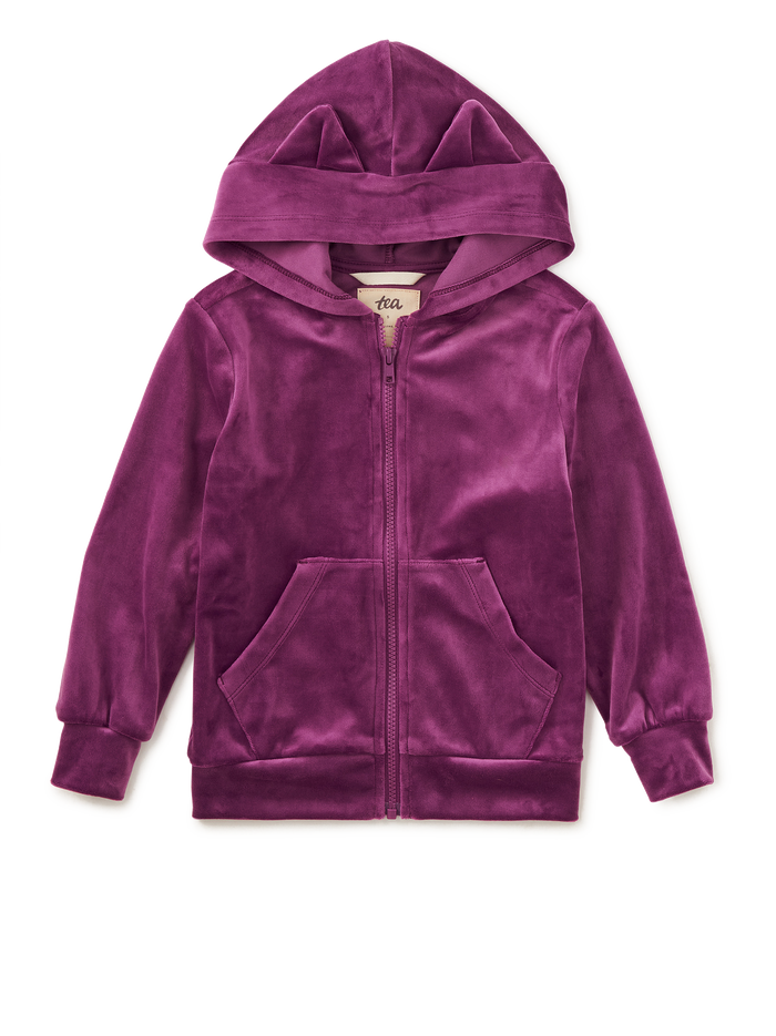 Cat Ears Velour Hoodie
