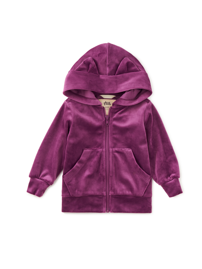 Cat Ears Velour Hoodie