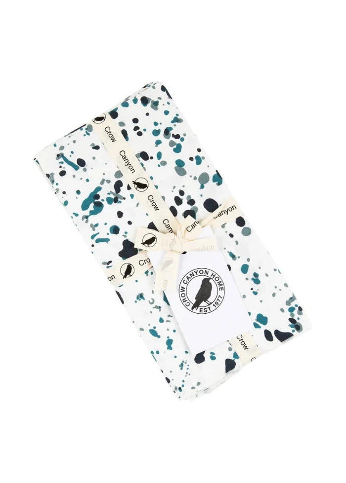 Crow Canyon Home - Catalina Napkins - Blue Tides, Set of 4 -