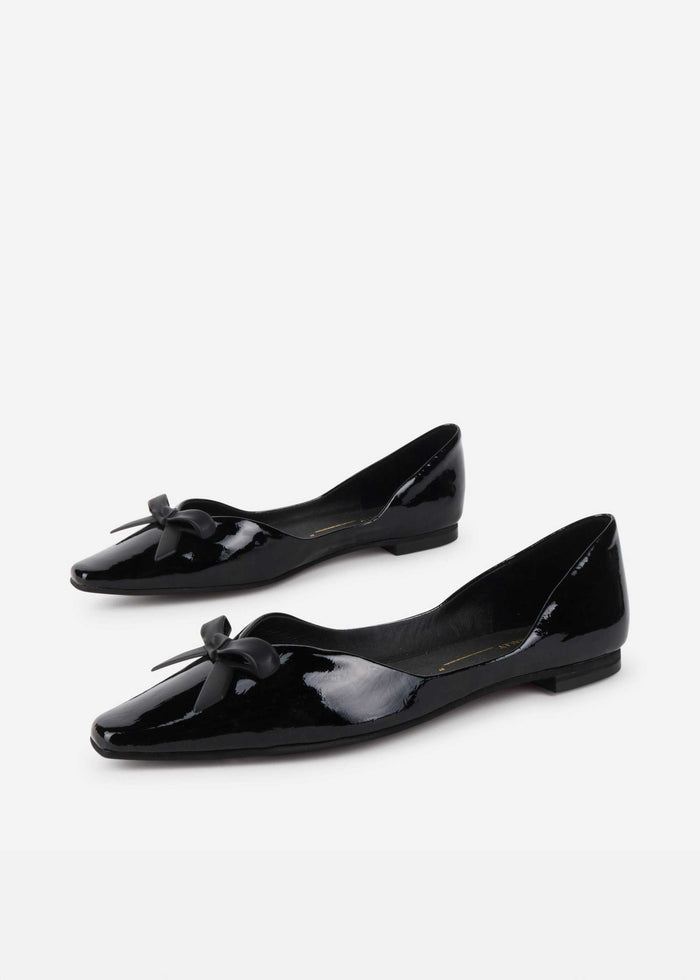 Intentionally Blank - Cecilia Patent Ballet Flat -