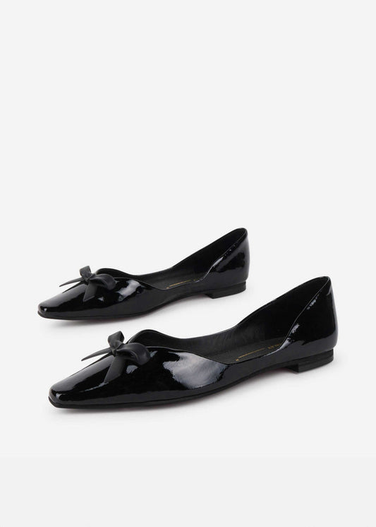 Intentionally Blank - Cecilia Patent Ballet Flat -
