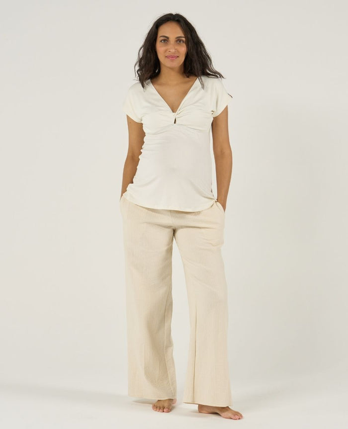 Celia Maternity & Nursing Top – Natural