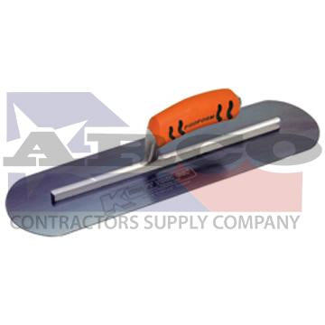 CF738BPF 18" x 4" Blue Steel Pool Trowel with a ProForm Handle on a Long Shank