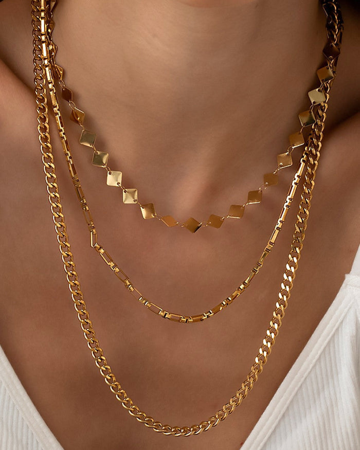 Chain Reaction Layered Necklace