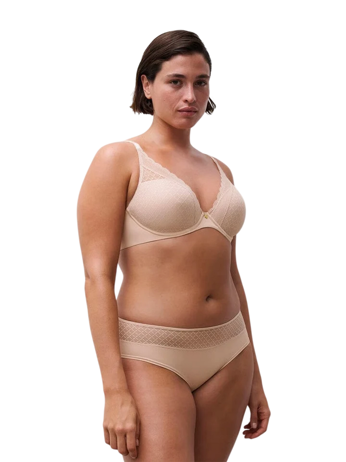 Chantelle Norah Chic Plunge T-Shirt Bra Nude