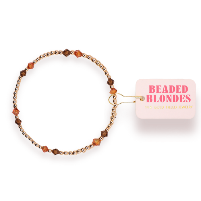 Charlotte Bracelet in Mocha and Terracotta
