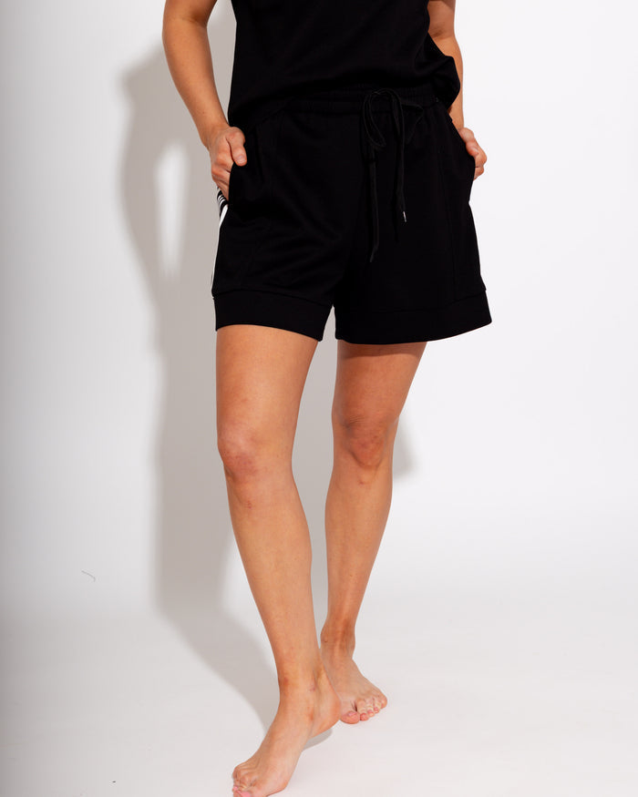 Chic Black Zip-Front Active Set