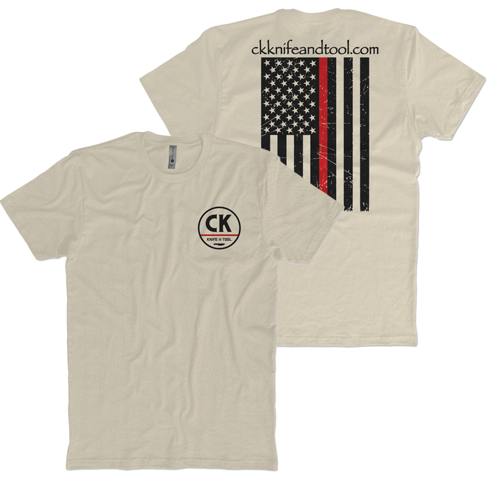 S / Cream/Red Stripe